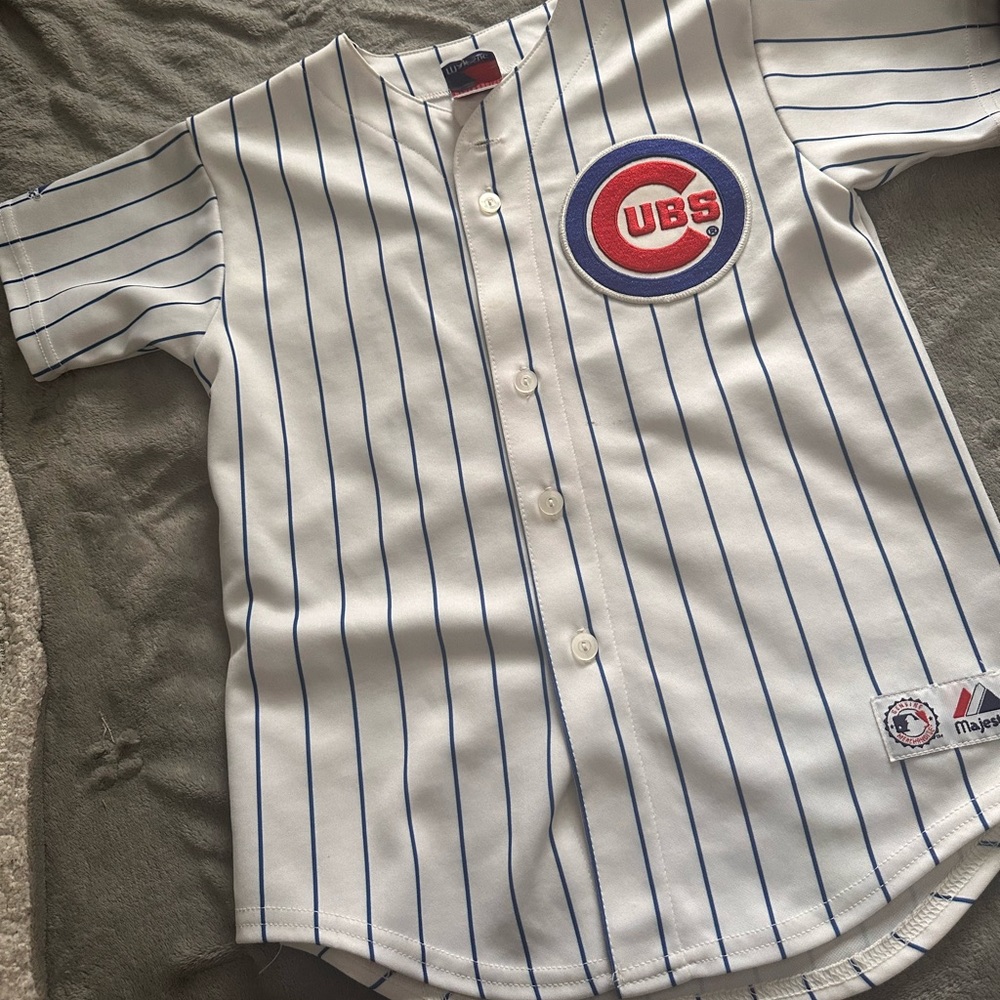 Men’s Cubs button-up shirt for Prior #22